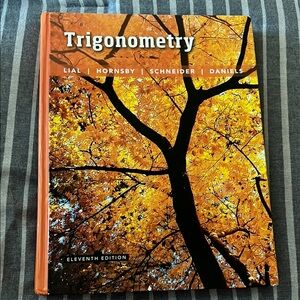 Trigonometry Hardcover Book with Orange and Black Cover